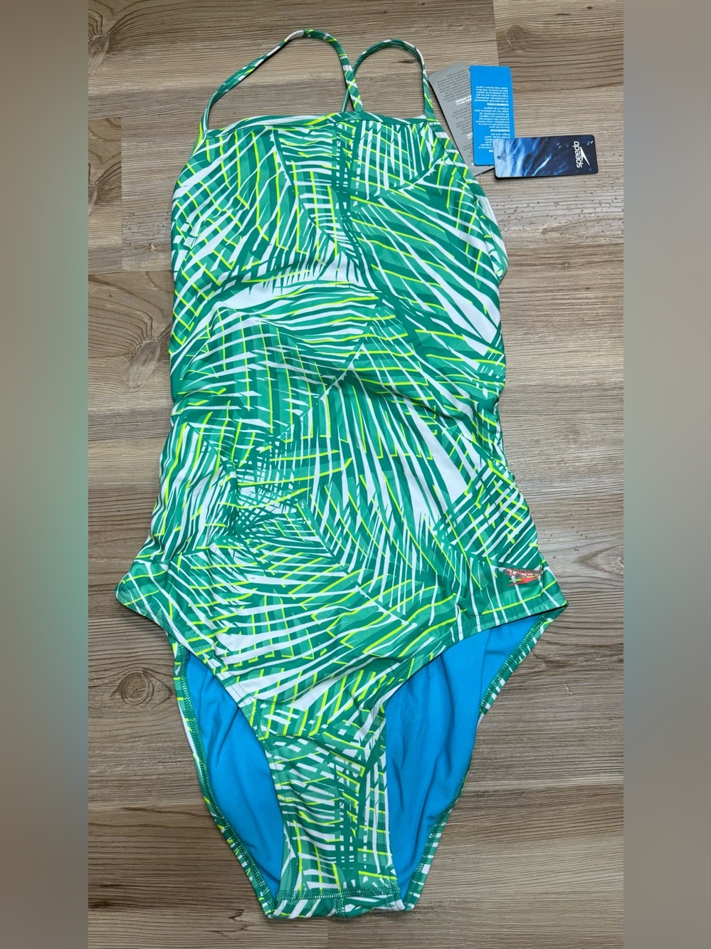 Speedo Turnz Palm Print one piece